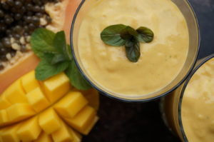 Spring Mint And Papaya Batido (Papaya Milkshake) | Suitcase Foodist